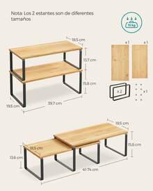 SONGMICS Spice Rack - Khaki - View 6