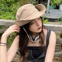 1 Outdoor Waterproof Bucket Hat Women's Foldable Sun Hat Summer Vacation Sun Protection Fishing Hat Men's Hat