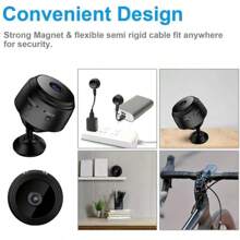 Mini telecamera di sorveglianza registratore vocale video CCTV con app, telecamera nascosta senza fili