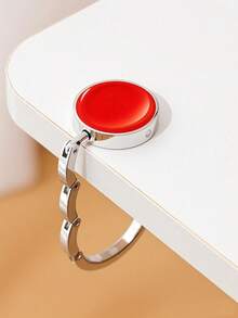 zhihaijunxiao1 1pc Plain Color Fashion Bag Hook, Foldable Hook Rack, Portable Key Rack, Desk Hook, Metal Travel Outdoor Storage Hanger - Multicolor - View 33