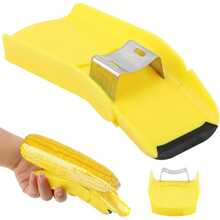 1 Stück/2 Stücke Maiskolbenentkernerr, Schnell Maiskolben-Separator, Küchenutensil zum einfachen Entfernen der Maiskörner von gekochtem oder frischem Mais, schnelles Mais-Körner-Schneide-Werkzeug (Gelb)
