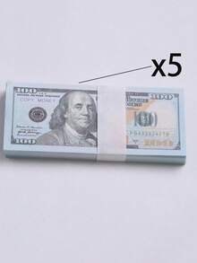 100/200/500 Replica $100 Prop Paper, Replica 11.56cm*4.6cm $100 Bill Prop Paper, Replica Mini $100 Prop Paper, Suitable For Holiday Parties, Gathering Atmosphere Prop Paper Fake Banknote, 11.56cm*4.6cm Bouquet Money Prop Paper - Multicolor - View 14