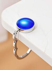 zhihaijunxiao1 1pc Plain Color Fashion Bag Hook, Foldable Hook Rack, Portable Key Rack, Desk Hook, Metal Travel Outdoor Storage Hanger - Multicolor - View 9