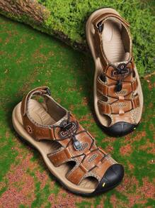 Große Größen Atmungsaktive Mode Sandalen für Herren, bequeme rutschfeste Lässig Schuhe, geeignet für Outdoor-Aktivitäten