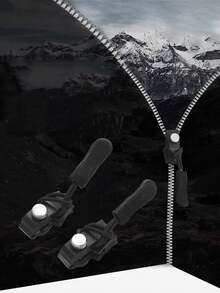 10pcs Universal Metal Zipper Repair Kit, Replacement Zipper Pulls For Luggage, Bags, Jackets, No Tools Needed, Detachable Zipper Heads