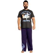 Pyjamas | Bingo Bluey Mens Pyjama Set | Fun Pyjamas For Men | Official Merchandise - Navy Blue - View 1