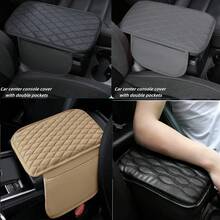 Center Console Cover With Two Storage Bag,Leather Comfort Armrest Cover For Car Decorations Height Car Armrest Cushion,Universal Car Arm Rest Cover Pad For Most Vehicles - Multicolor - View 13