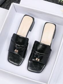 Sandales à talons hauts pour femmes, nouvelle mode 2025 polyvalente, sandales romaines à semelle souple antidérapante. Élégantes pour l'extérieur/la plage, talons épais