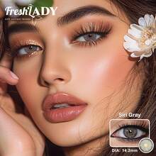 FRESH LADY 1 Pair Freshlady Aesthetic Eye Look Back To School Pupilentes Collection Colored Contact Lenses For Gift 14.2mm Beauty Look For Weddings & Valentine's Day 1 Year Disposable - 0 - View 10