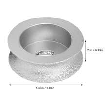 7.3cm Brazed Diamond Grinding Wheel Concave Abrasive Wheel For Stone Ceramic Glass2.0cm - As Shown - View 4