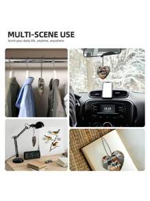 2pcs/4pcs/6pcs/10pcs/24pcs/40pcs/100pcs Customized Fragrance Diffuser Pads - Personalized Double-Sided Photo Car Air Freshener, Customized Fragrance Pads, Suitable For Car, Wardrobe, Bathroom Decor