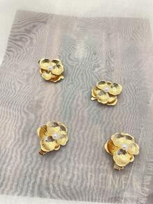 复古宫廷风仿珍珠花朵发夹，法式轻奢高端优雅侧夹，时尚百搭，女士发饰，发夹，发爪，发饰