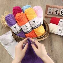 5 Pcs Soft Alpaca Blend Yarn, 95% Alpaca & 5% Acrylic, Medium Weight, Suitable For 4-5mm Needles, For Comfortable Knitting Of Sweaters, Jackets, Vests, Shawls, Scarves, Hats In Various Colors - 5 Pack - View 3