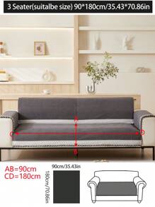 1pc Universal 4 Season Sofa Seat Cushion Cover, Modern Simple Dust-Proof Anti-Slip Snug-Fit Sofa Protector, Spill-Proof, Machine Washable, Warm & Fade-Resistant, Pet-Friendly, Fits Room Corner Sofas, Bedroom, Office, Living Room