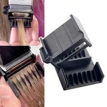 Plastic Hair Clipper Limit Guide Comb Hair Trimmer Comb Guards Removing Split Ends Hair Styling Accessories For Salon Barber - Black - View 2