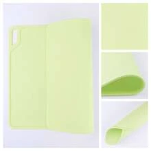 Placemat Set Of 6 Silicone Placemats For Kitchen Dining Table Decor, Washable Table Placemats Wipeable Table Mat - Light Green - View 2
