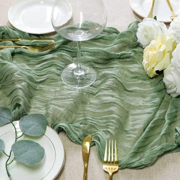 قماش الجبن بوهو من بالي طقم طراز منزلي لطاولة المطبخ، قماش الجبن الشفاف لطاولات حفلات الزفاف وأعراس الربيع لديكور المنزل