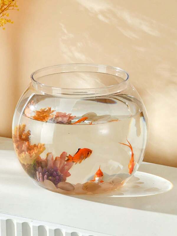 Plastic Fish Tank, Desktop Microscape Aquarium, Turtle Tank For Living Room, Home Decoration