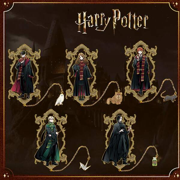 Harry Potter Harry Potter 1 Pc Metal Bookmarks, Exquisite Anime Style Hogwarts Characters Pendant Accessories Hollowing Out Bookmarks Birthday Gift Stationery Gifts Reading Supplies For Teens Teachers Best Friend Gifts[Officially Licensed],School Supplies,Back To School