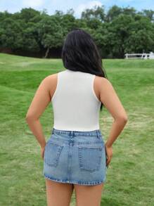 Customize Women's Vests, Add Your Own Text (Famous Quotes/Personal Words/Names/Numbers/Short Sentences, Etc.), You Can Choose Your Favorite Fonts And Colors, Design Your Own Personalized Printed Short T-Shirts As A Gift For Your Girlfriend