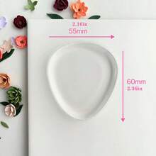 1pc/3pcs Reusable & Washable Soft Clay Earring Silicone Petal Shaping Craft Tools - Clear - View 8