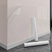1 Roll 118in/300cm Plastic Static Cling Wall Protector Film, Static Cling Wall Sticker, Removable, Suitable For Kitchen, Tiles, Home, Dorm Decor - No Glue Needed, Easy To Clean, No Electricity Required