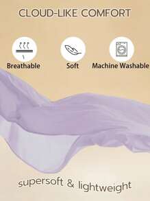 1 stuk 100% polyester lichtgewicht en ademend effen laken, modern samengesteld beddengoed laken voor de slaapkamer