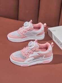 أحذية رياضية شبكية مُنفِّسة للبنات، أحذية رياضية خفيفة الوزن مانعة للانزلاق للأطفال الكبار، صيفية