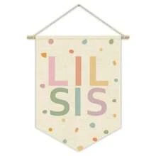 1 Stück Hängende Wandleinwand Banner Kinderzimmer Dekoration Baby Kinder Wandkunst Leinwand Banner Wandbehang Wimpel Leinwand Banner für Spielzimmer Baby Kinderzimmer Dekoration 15 x 11 Zoll