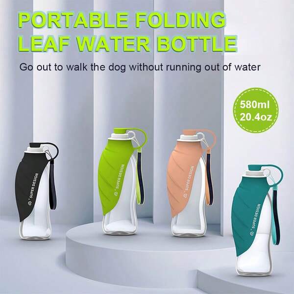 1pc Dog Travel Water Bottle Large Dog Water Bottle | 580ml 20.4 OZ | Convenient Water Dispenser | Puppy Travel Water Bowl | Portable Pet Leak Proof Bottle Perfect Size For All Dog Breeds | Green Or Blue Dog Water Bottle Water Bottle