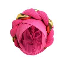 1pc Plain Color Polyester Headband Cap, Suitable For All Seasons, Wedding - Golden Braids - View 8