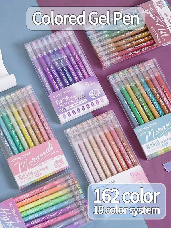 أقلام قرطاسية لامعة ب- 8 ألوان، مناسبة لطلاب الفن والرسم، أقلام جل معدنية جميلة، أقلام حبر مائي لأعمال الحرف اليدوية، الرسم والتلوين والتحديد، العودة إلى المدرسة