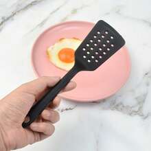 1/2 件黑色小号穿孔硅胶刮刀 - 适用于家庭厨房煎锅使用 - 彩色 - 查看 7