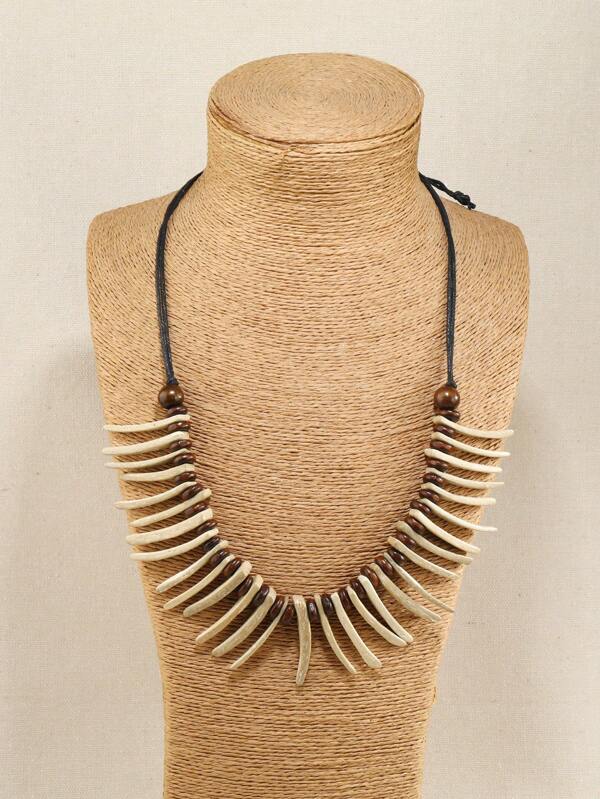 European & American Fashion Coconut Shell Necklace, Boho Style Beach Resort Coconut Shell Necklace For Women