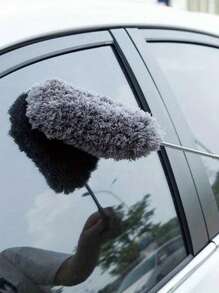 1 Set ausziehbarer, extrafein fasriger Staubwedel, wiederverwendbar, waschbar, biegsam mit teleskopischem Griff, geeignet für Zuhause und Büro - ideal zum Reinigen von Deckenventillatoren, Fenster und Möbeln. Extrafein faseriger ausziehbarer manueller Staubreiniger für Klimaanlage, Federn, Auto und Möbel zu Hause