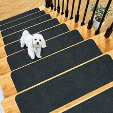 Stair Treads For Wooden Steps,8/15 Pack 30" X 8" Non Stairs Carpet Treads Indoor Stair Mats For Elders And Pets Carpet Stair Treads Non- Indoor, Stair Treads For Wooden Steps, Stair Runners Reusable Elders And Pets, Stair Mat Rugs Machine Washable Nonslip Carpet Stair Treads Non-Skid Safety Rug Resistant Indoor Runner For Kids - Multicolor - View 4