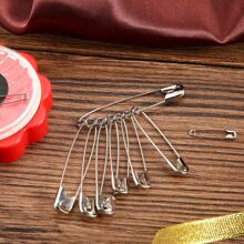 150pcs/Box High Quality 5 Size Safety Pins, Best Sewing Accessory Kit For Crafts And Arts, Assorted Large/Medium/Small Size Pins In Gold And Silver Colors, DIY Handmade Safety Pin Tool Set