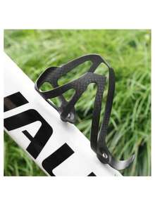 3K Carbon Fiber Bicycle Bottle Cage, Ultra-Light Road/Mountain Bike Riding Water Bottle Rack, Matte Finish - Black - View 7