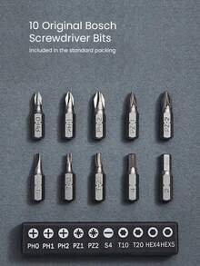 bosch 博世 IXO 7 无线电动螺丝刀套装，多功能电动工具，带磁性钻头，快速螺丝更换，LED 灯 - 彩色 - 查看 11