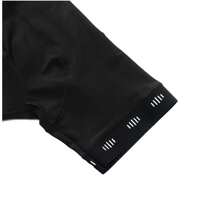 RAUDAX Shorts de cyclisme de compétition de haute qualité, faits d'un mélange élastique de polyester et de spandex, entièrement noirs avec des bandes de jambe réfléchissantes et antidérapantes, convenant pour le vélo tout-terrain en été