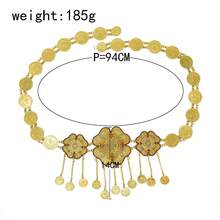 1pc Rhinestone Floral & Coin Waist Chain, Slimming & Versatile Body Chain For Bikini, Sexy Waist Decor - Waist Chain - View 3