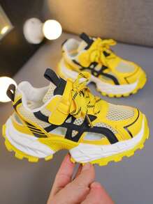 1 Pair Girls' Fashion Versatile Casual Chunky Sneakers, Spring New Arrival