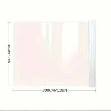1 Roll 118in/300cm Plastic Static Cling Wall Protector Film, Static Cling Wall Sticker, Removable, Suitable For Kitchen, Tiles, Home, Dorm Decor - No Glue Needed, Easy To Clean, No Electricity Required