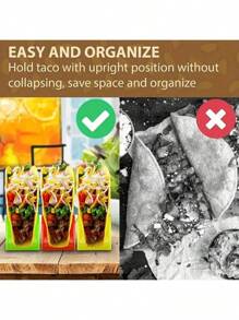 3/6/9pcs Pancake Rack, Enchilada Rack, Taco Rack, Hot Dog Rack, Kitchen Tools, Food & Kitchen Serving Tray Holder, V-Shaped Tortilla Rack