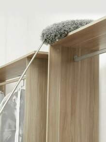 1 Set ausziehbarer, extrafein fasriger Staubwedel, wiederverwendbar, waschbar, biegsam mit teleskopischem Griff, geeignet für Zuhause und Büro - ideal zum Reinigen von Deckenventillatoren, Fenster und Möbeln. Extrafein faseriger ausziehbarer manueller Staubreiniger für Klimaanlage, Federn, Auto und Möbel zu Hause