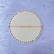 3pcs Oval Crochet Basket Bottom Plate Blank Crochet Basket, DIY Round Oval Wooden Board Small Embroidery Stretch Embroidery Frame Hole Board, 3 Sizes Wooden Floor Cover DIY Basket Weaving Crochet Supplies Bag Basket Weaving Supplies - Multicolor - View 13