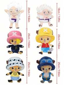 ONE PIECE 43 种款式正版海贼王佐罗乔巴艾斯毛绒玩偶玩具海盗王毛绒可爱吊坠钥匙扣卡哇伊动漫玩偶毛绒枕头玩具娃娃系列适合儿童生日节日礼物 12-30 厘米/4.72-11.81 英寸