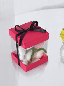 Sets de 5/10/20/30 cajas de almacenamiento y embalaje de regalo, cajas de regalo transparentes rosas de cuatro lados, para joyas, pulseras, anillos, figuras, adecuadas para el Día de San Valentín, Día de la Madre, Boda, Navidad, Acción de Gracias y todas las estaciones