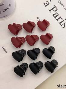 10 Pcs Random Flower, Rabbit, Heart Shape Mini Princess Side Bang Hair Clips, Hair Accessories Summer Hair Claws Claw Clips Hair Jaw Clip Hair Clamps Hair Clutch Hair Catcher Clip