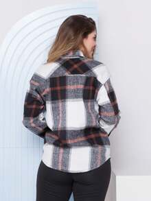 CHECKED FLANNEL SHIRT - Đỏ và trắng - Xem 2